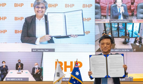 POSCO promotes cooperation for carbon neutrality with BHP